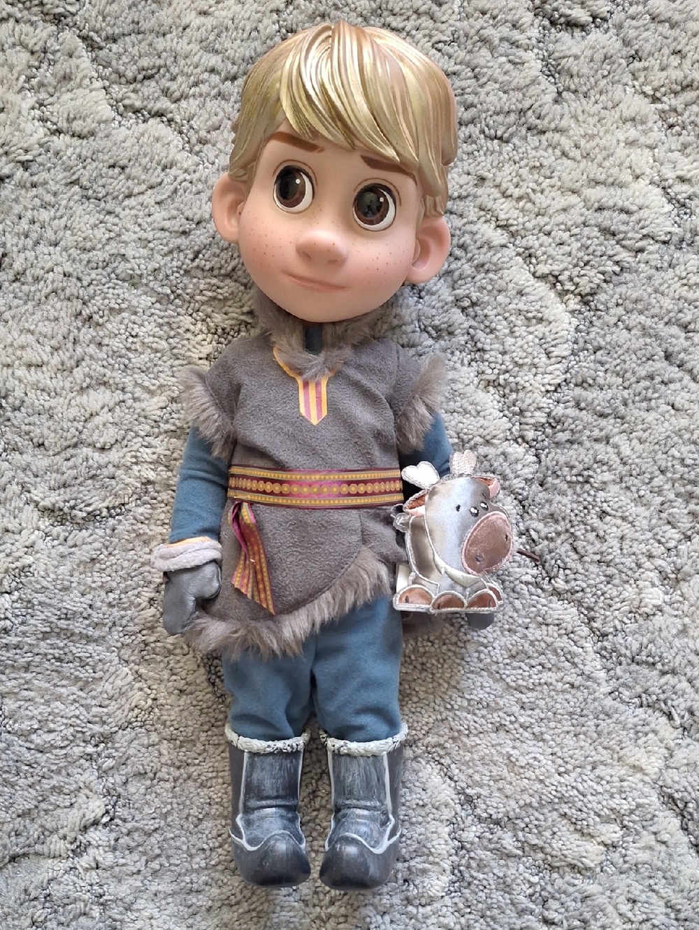 Disneys Kristoff with Stuffed Sven From Frozen NWOT